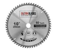 Saxton Blades Saxton Tct25560T254B Tct Circular Blade 255mm X 60T X 25.4mm Bore