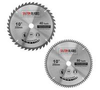 Saxton Blades Saxton Tct255Mxa254B Tct Circular Saw Blade 255mm X 40 And 80 Teeth X 25.4mm Bore