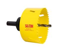 Saxton HSS Hole Saw Cutter M42 Bi-Metal 8% Cobalt Heavy Duty + Arbor (14mm - 230mm) (75mm + Arbor)