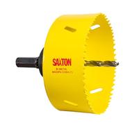 Saxton HSS Hole Saw Cutter M42 Bi-Metal 8% Cobalt Heavy Duty + Arbor (14mm - 230mm) (98mm + Arbor)