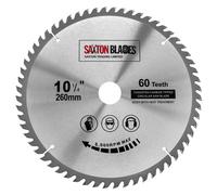 Saxton TCT26060T TCT Circular Wood Saw Blade 260mm x 30mm x 60T Festool Bosch Makita Dewalt
