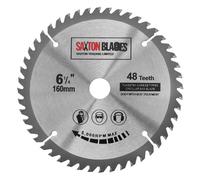 Saxton TCT Circular Wood Saw Blade 160mm x 20mm x 48T compatible with Festool TS55 Bosch Makita etc compatible with 165mm Saws
