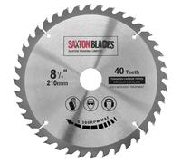 Saxton TCT Circular Wood Saw Blade 210mm x 30mm x 40T for Festool Bosch Makita Dewalt fits 216mm saws