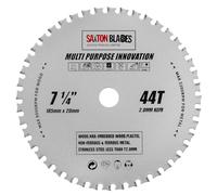 Saxton TCT18544TMPT20B TCT Multi Purpose Innovation Circular Saw Blade 185mm x 44T x 20mm Bore (16mm ring) Wood and Metal fits Evolution Bosch Dewalt Ryobi Makita etc