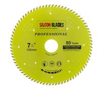 Saxton TCT18580TPRO Professional Range TCT Circular Saw Blade 185mm x 80T x 30mm Bore, 16, 20, 25mm reduction rings Compatible with Bosch Makita Dewalt etc