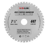 Saxton TCT19044TMPT TCT Multi Purpose Innovation Circular Saw Blade 190mm x 44T Wood and Metal fits Bosch Dewalt Ryobi Makita etc