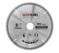 Saxton TCT210100T TCT Circular Fine Cutting Wood Saw Blade 210mm x 30mm x 100T Compatible with Festool Bosch Makita Dewalt