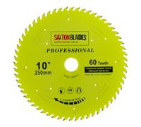 Saxton TCT25060TPRO Professional Range TCT Circular Saw Blade 250mm x 60T x 30mm Bore, 16, 20, 25mm Reduction Rings Compatible with Bosch Makita Dewalt etc