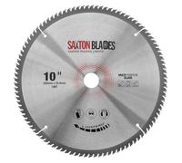 Saxton TCT255100TTCG254B TCT Circular Saw Blade 255mm x 100T x 25.4mm Bore Aluminium Laminate Hardwood fits Evolution