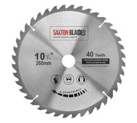 Saxton TCT26040T TCT Circular Wood Saw Blade 260mm x 40T Compatible with Festool Bosch Makita Dewalt