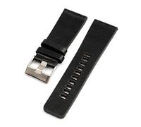 SAXTZDS Genuine Leather Watchbands Men's Watch Strap 26mm 27mm 28mm 30mm 32mm 34mm Watch Wristband Watch Accessories, Black, 27mm