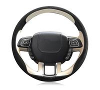 SAXTZDS Hand sewn leather steering wheel cover,For Land Rover Freelander 2 discovery 3 discovery 4 Range Rover Evoque