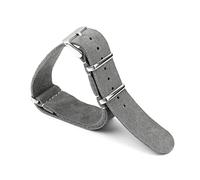 SAXTZDS Suede Leather Watch Band 18mm 20mm 22mm 24mm Soft Replacement Belt Watch Accessories, Gray, 20mm