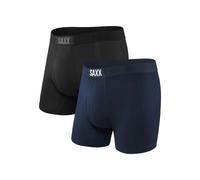 Saxx Ultra Super Soft Boxer Brief Fly - 2 Pack - Underwear Black / Navy S