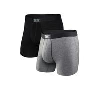 SAXX 2-pack Vibe Boxer Briefs, Black/Grey - Large