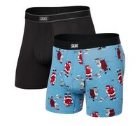 Saxx Daytripper 2-Pack Boxer Briefs, Naughty vs Nice/Black - L