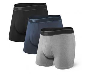 Saxx - Daytripper Boxer Brief Fly 3-Pack - Synthetic base layer size XXL, grey