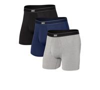 Saxx Underwear - Pack of 3 comfortable boxers - Daytripper BB Fly 3PK Black Grey Navy for Men - Size XL Black