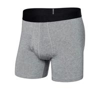 SAXX Droptemp Cooling Cotton Boxer Brief, Dark Grey Heather - Small