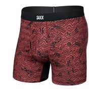 Saxx DropTemp Cooling Mesh Boxer Briefs, Head for the Hills - L Red