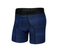 Saxx Kinetic Light-Compression Mesh Boxer Brief 5" - Variegated Stripe- Blue