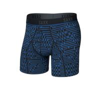 Saxx Kinetic Light Compression Mesh Boxer Briefs - Maze Camo, Navy Dawn