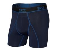 Saxx Kinetic Light Compression Mesh Boxer Briefs - Navy/City Blue