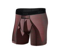 Saxx Kinetic Light Compression Mesh Boxer Briefs - Optic Mountain- Dark Brick