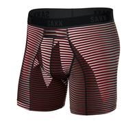 Saxx Kinetic Light Compression Mesh Boxer Briefs, Optic Mountain/Dark Brick - S