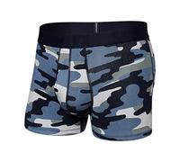 SAXX Men’s Underwear - DropTemp Cooling Cotton Trunk with Built-In Pouch Support and Fly - Soft, Breathable and Moisture Wicking, Tidal Camo-Blue, XX-Large