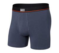 SAXX Men’s Underwear - Non-Stop Stretch Cotton Boxer Brief with Built-In Pouch Support and Fly - Soft, Breathable and Moisture Wicking, Deep Navy,Large