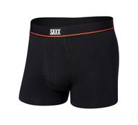 SAXX Men’s Underwear - Non-Stop Stretch Cotton Trunk with Built-In Pouch Support and Fly - Soft, Breathable and Moisture Wicking, Black, X-Large