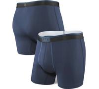 SAXX Men's 6" Quest Quick Dry Mesh Boxer Briefs {SAXX-BB65F} - Large - Maritime Navy Blue