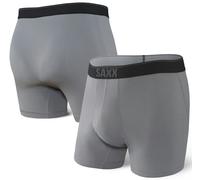 SAXX Men's 6" Quest Quick Dry Mesh Boxer Briefs {SAXX-BB70F} - Turbulence Grey - X-Large