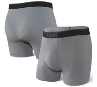 SAXX Men's 6" Quest Quick Dry Mesh Boxer Briefs {SAXX-BB70F} - Turbulence Grey - XX-Large
