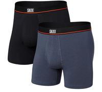 Saxx Mens Non-Stop Stretch Cotton 2 Pack Boxer Shorts