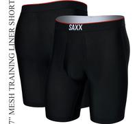 SAXX Men's SAXX Compression Training Shorts {SAXX-VL29} - Black/Red - Large