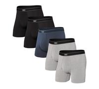SAXX Men's Underwear - DAYTRIPPER Boxer Shorts with Built in with Underwear Pouch/BallPark Pouch TM Support - Pack of 5, Core
