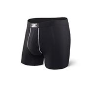 SAXX Men's Underwear -ULTRA Super Soft Boxer Briefs with Fly and Built-In Pouch Support- Underware for men- Pack of 3, Black, Large