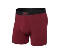 SAXX Men's Underwear - Ultra Super Soft Boxer Briefs with Fly and Built-in Pouch Support - Underwear for Men, Tibetan Red Heather, S