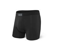 SAXX Men's Underwear - VIBE Super Soft Boxer Briefs with Built-In Pouch Support - Underwear for Men, Black, Small