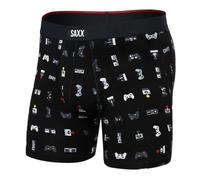 Saxx Mens Vibe Xtra Boxer Brief Fly XL GAMER BLACK