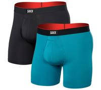 Saxx Underwear Multi-sport Mesh Brief Fly Boxers 2 Units Blue,Black S Man