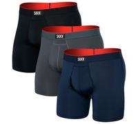 Saxx Underwear - Pack of 3 breathable boxer shorts - Multi-Sport Mesh 3Pk Turbulence / Navy / Black for Men - Size L - Grey Grey L
