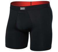 Saxx Mens Multi Mesh Boxer Brief Fly Black S