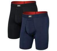 SAXX | Multi-Sport Mesh Long Boxer Brief 2 Pack | Navy/Black Small