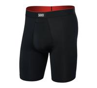 Saxx Multi-Sport Mesh Long Boxer Briefs, Black - S