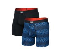 SAXX Multi-Sport Performance 2-Pack Boxer Briefs 6" - Chain of Command / Black