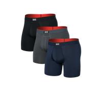 Saxx Multi Sport Performance 3 Pack Mesh Boxer Briefs - Turbulence/Navy/Black