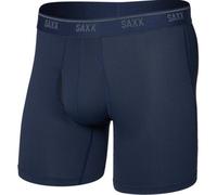 Saxx Quest 6 Inch Mens Quick Dry Mesh Boxer Briefs - Size: Medium, Marine Navy Blue